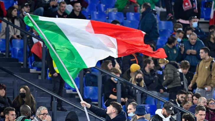 Italy football flag